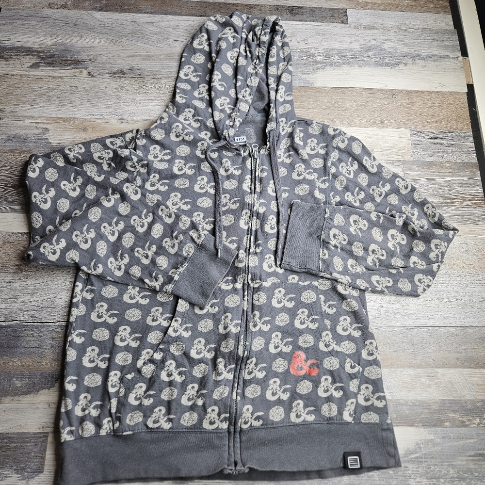 Dungeons & Dragon by Lootwear Hoodie Small Gray
